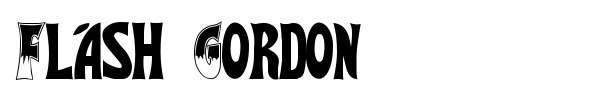 Flash Gordon font preview